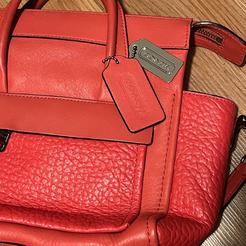 Dark Coral Coach Bag (serial number in photo)